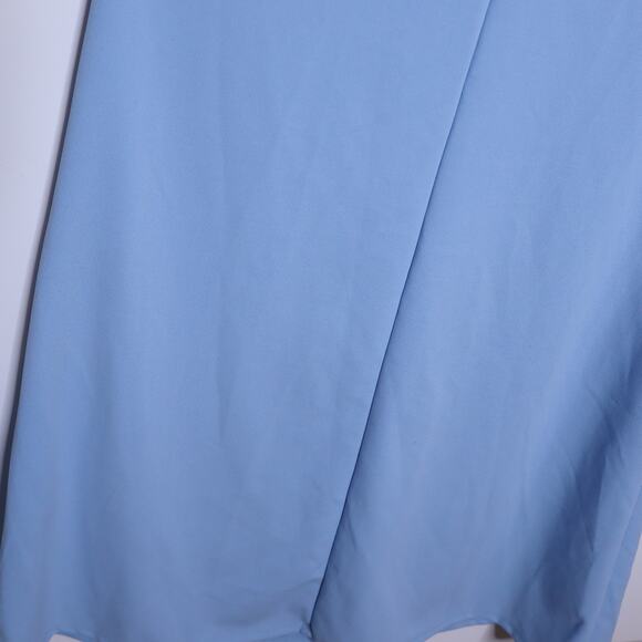 LULUS NEW Last Forever One-Shoulder Ruffled Maxi Dress Powder Blue Women's S - Picture 11 of 13